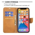 thumbnail image 6 of Feishell Fit for iPhone 16 Pro Phone Case with Detachable Wrist Strap & ID Credit Card Slots,Premium PU Leather Shockproof Magnetic Clasp Folio Flip Kickstand Holder Protective Cover,Yellow, 6 of 9