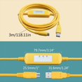 thumbnail image 5 of USBACAB230 para Cable de Programación PLC EX ES EH en Serie Cable USB-ACAB230 PLC Adaptador USB2.0 A RS232 Amarillo, 5 of 5