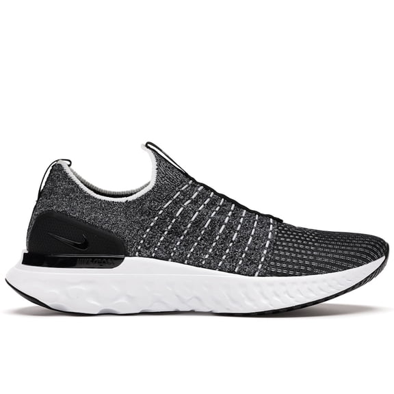 Nike Men's React Phantom Run Flyknit 2 Black White Blend Shoes, from StockX