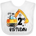thumbnail image 3 of Inktastic Construction Truck It's My 2nd Birthday Boys or Girls Baby Bib, 3 of 4