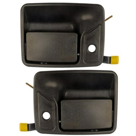 Aftermarket Heavy Duty Truck Parts - Pair Ford Super Duty Truck Front Textured Blk Outside Outer Exterior Door Handle, By Aftermarket Auto Parts from USA