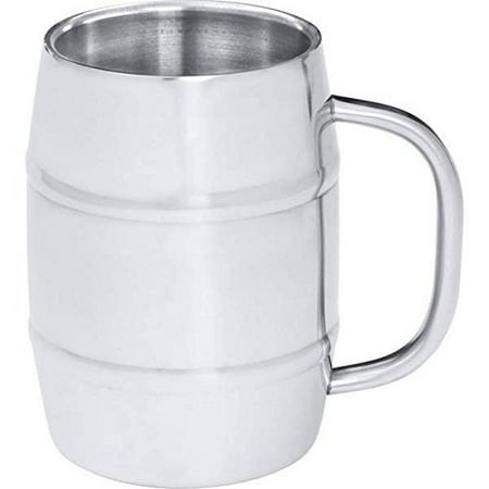 Gifts Infinity® Groomsman Gift Old Dutch Keep Cool Barrel-shaped Stainless Steel Coffee Beer Mug, 18 oz.