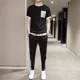 thumbnail image 4 of Chándal Gimnasio Camiseta Hombre Caqui Trajes Deportivos Alfabeto Top Ropa Deportiva Ropa Hombre Novedades Pantalones Conjuntos Conjunto 2 Piezas A Juego Xl, 4 of 5
