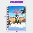 thumbnail image 5 of Merry Christmas Woofmas Xmas Noel Old English Sheepdog Elf Candy Cane Snow Spiral Bound Journal Dog Lover 5x7in Spiral Notebook - 13017, 5 of 5