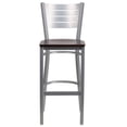 thumbnail image 5 of Bowery Hill Tabouret de Bar en Acajou et Argent, 5 of 5
