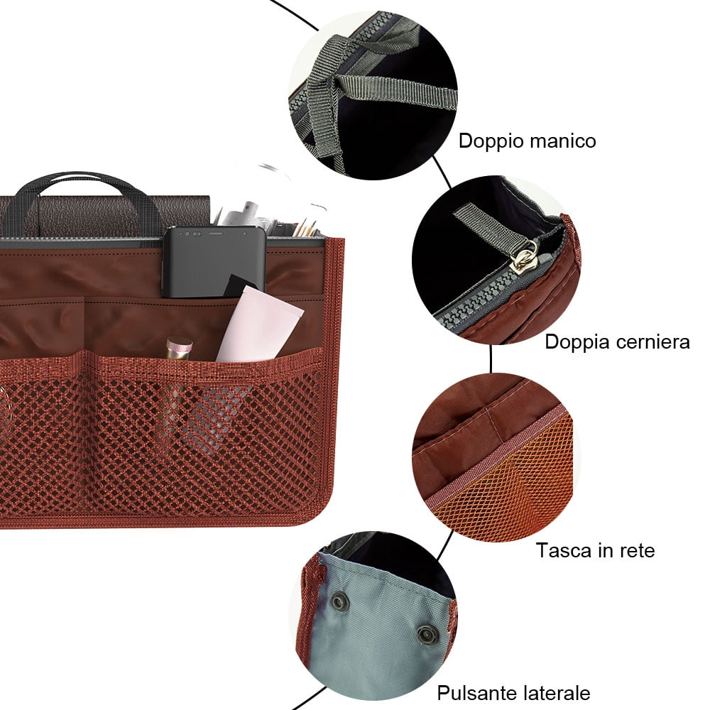 Amazon.com: KESOIL Purse Organizer Insert for Handbags, Fit Speedy 30  Neverfull Felt Tote Insert with Base Shaper Zipper Bag in Bag (Beige-Felt,  Large) : Clothing, Shoes & Jewelry