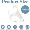 thumbnail image 2 of Gzcnsel 12 PCS Purse Hanger Hook Set - Durable Closet Storage for Handbags, Satchels, and Scarves - Versatile Organizer Rack for Bags and Accessories - (White), 2 of 7