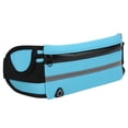 thumbnail image 3 of Running Belt, Diving Fabric Reflective Adjustable Elastic Belt Running Bag Breathable Waterproof  For Cycling For Gym For Runner Blue, 3 of 8