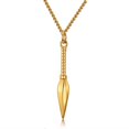 thumbnail image 1 of Personality Cross-Border DLY Supply Europe and America Ornament Simple Glossy Egypt Anka Spearhead Pendant Men s Necklace, 1 of 5