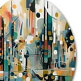 thumbnail image 4 of Designart "Reality Transcendence II" Abstract Landscape Metal Round Art Print, 4 of 5