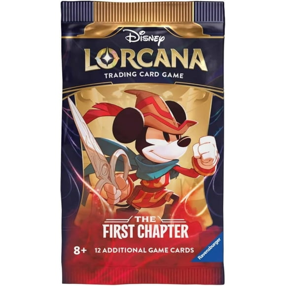 Ravensburger Disney Lorcana TCG: The First Chapter Assorted Single Booster Pack (12 Cards) | Collectible Trading Cards | Ideal for Disney Fans & TCG Players | Suitable for Ages 8+