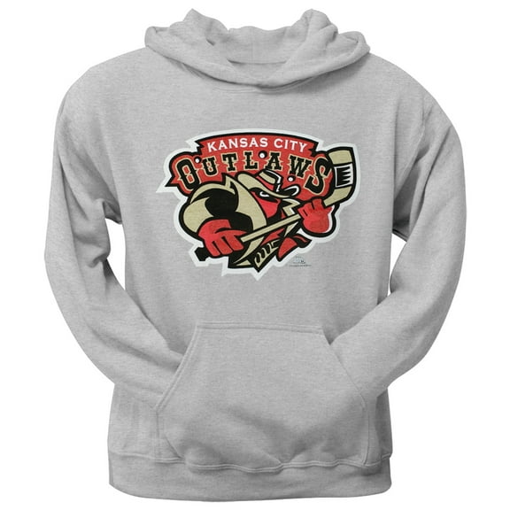 Kansas City Outlaws - Logo Grey Youth Hoodie - Youth Medium