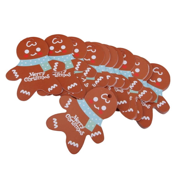 yotijay 50pcs MERRY CHRISTMAS Wedding Paper Favor Scallop Tags