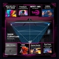 thumbnail image 4 of 24.5 Inch FHD (1920x1080) 120Hz Curved Gaming , 3000R Curvature VA Panel, 1ms MPRT,  FreeSync, -Thin Bezel, Eye Care, for Esports,PC, 4 of 7