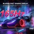 thumbnail image 3 of 49 inch Curved Monitor with Remote, 165Hz WDQHD(5120 x 1440p) 5K Ultrawide Gaming Monitor R1500, HDR400, 3000:1 Contrast, sRGB 100%, USB-C, FreeSync, PIP/PBP, Built-in Speaker, HDMI 2.1 & DP 1.4, 3 of 9