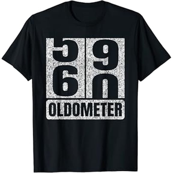 Oldometer 59-60 60Th Birthday Funny Gifts Men Women Vintage Birthday Gifts Vintage T-Shirt Unisex S To 5XL