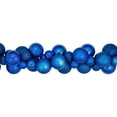 thumbnail image 4 of Northlight 3-Finish Shatterproof Ball Christmas Garland - 6' x 3.5" - Blue - Unlit, 4 of 5
