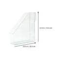 thumbnail image 2 of DEEPCRAFF 1Set Transparent Office Storage Boxes with Large Capacity for Books and Files, 2 of 8