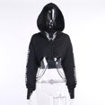 thumbnail image 1 of Camiseta de Manga con Cadenas para Mujer Hugo Top corto con capucha, 1 of 10