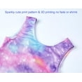 thumbnail image 4 of XXKQ Gymnastics Leotards for Girls Sparkly One-Piece Pro Kids Unitard Biketards with Shorts, 4 of 7