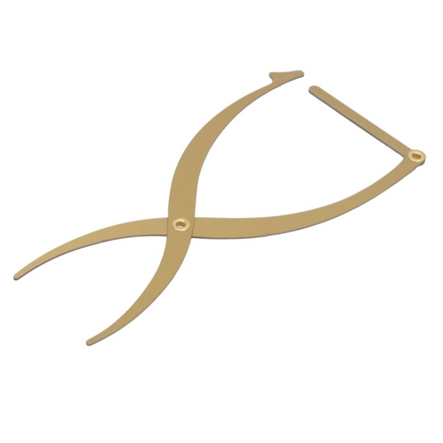 Eyebrow Stencil Ruler, Stainless Steel Eyebrow Makeup Ruler, Brow Caliper Measuring Tool for Microblading, 3 Point Positioning Permanent Eyebrow Makeup Measuring Symmetrical Tool
