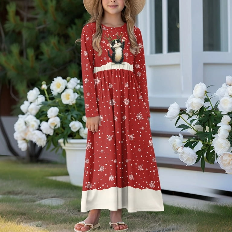 white christmas dresses The Blythe Dress | Bow Red with Bows / XL | 100% Polyester main image 1