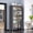 Gray A, variant on Wohh Kitchen Pantry Cabinet with Wheels, 65.2" Tall Storage Cabinet with Double Doors and Shelves, Metal & PC Microwave Stand Organizer, Freestanding Utility Cupboard for Dining Room
