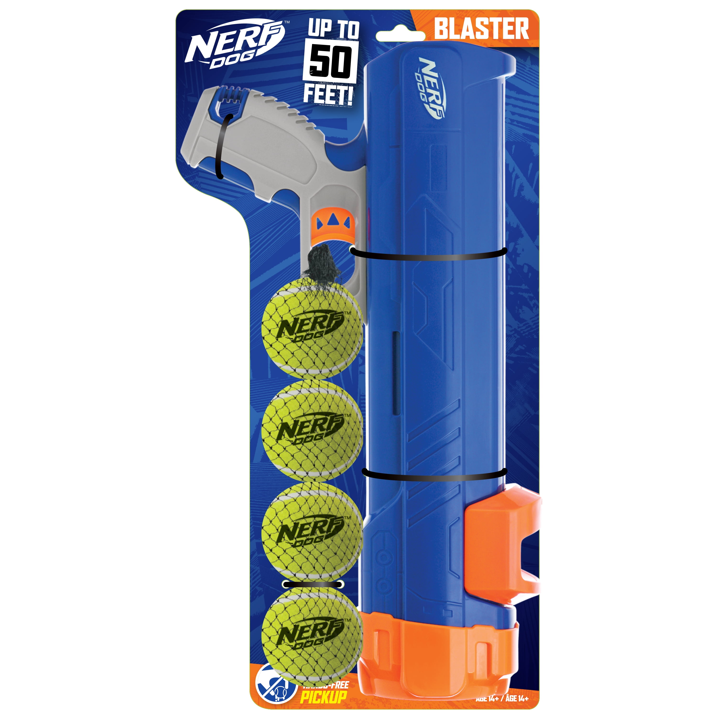 Nerf Dog Tennis Ball Blaster Toy Shoots Up To 50' Includes Ball Great Exercise 