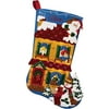 Victorian House With Lights Stocking Felt Applique Kit