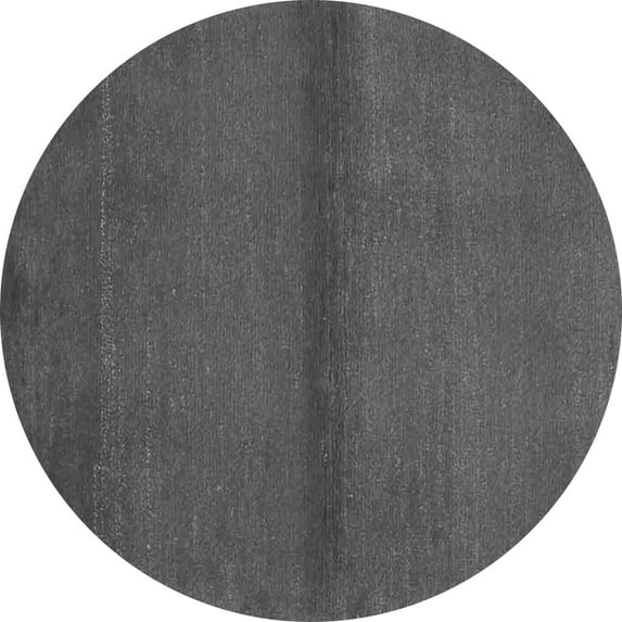 Ahgly Company Indoor Round Abstract Gray Contemporary Area Rugs, 5' Round