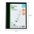 thumbnail image 6 of Pen+Gear 1" x 5-1/2" x 8-1/2" Mini Durable View Binder, Black, 6 of 6