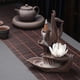 thumbnail image 2 of Moyic Brown Experience Serenity Home Soporte de cono de incienso de reflujo de cerámica Quemador y puntas de los dedos Aromaterapia y Aceites Esenciales Loto de bergamota verde, 2 of 6