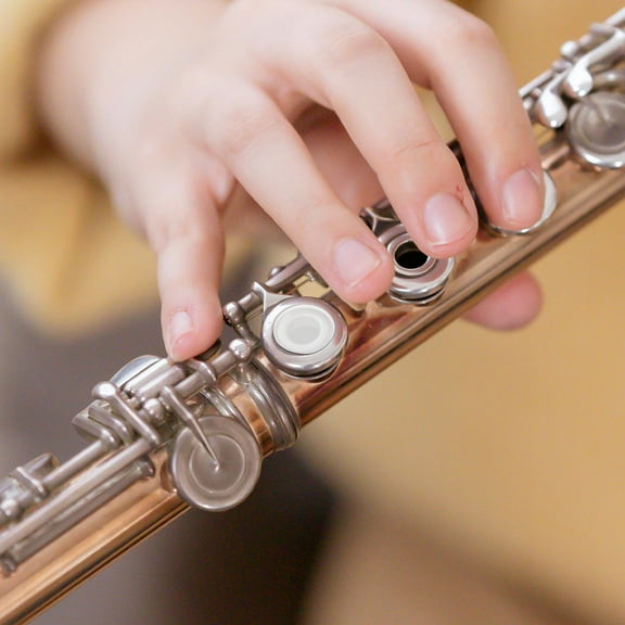 WHAMVOX 10pcs Flute Hole Plug Set Silicone Flute Key Hole Covers Flute Hole Plug Silicone Open Hole Plugs Flute Key Cover Repair Parts Musical Instrument Parts