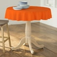 thumbnail image 2 of LA Linen Polyester Poplin Tablecloth 51-Inches Round, Orange, 2 of 2
