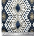 thumbnail image 1 of Soimoi Cotton Voile Fabric Aztec & Ikat Kilim Fabric Prints by Yard 56 Inch Wide, 1 of 1