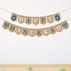 thumbnail image 3 of KAKOWELY Banderines con letras de FELIZ HANUKKAH, decoración de arpillera, banderines rústicos, suministros para fiestas, 3 of 4