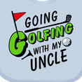 thumbnail image 4 of Inktastic Going Golfing with My Uncle Kids Golf Boys or Girls Baby Bib, 4 of 4