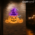 thumbnail image 2 of Craftnamesign Pumpkin Neon Sign for Halloween Decor, Spooky Home Room Wall Art, Halloween Gift, Horror Decor, 2 of 5