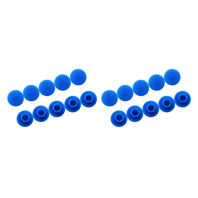 Toystoory 10 tornillos hexagonales para bicicleta, cubiertas para tornillos, resistentes al desgaste Type5 NO5