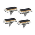 thumbnail image 4 of oshhni 4 Pieces Garden Lamps Road Marker Outdoor Lawn Pathway Solar Driveway Lights, 4 of 9