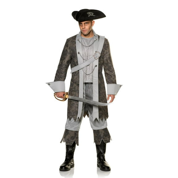 Underwraps Phantom Ghost Pirate Adult Costume | XXL Male