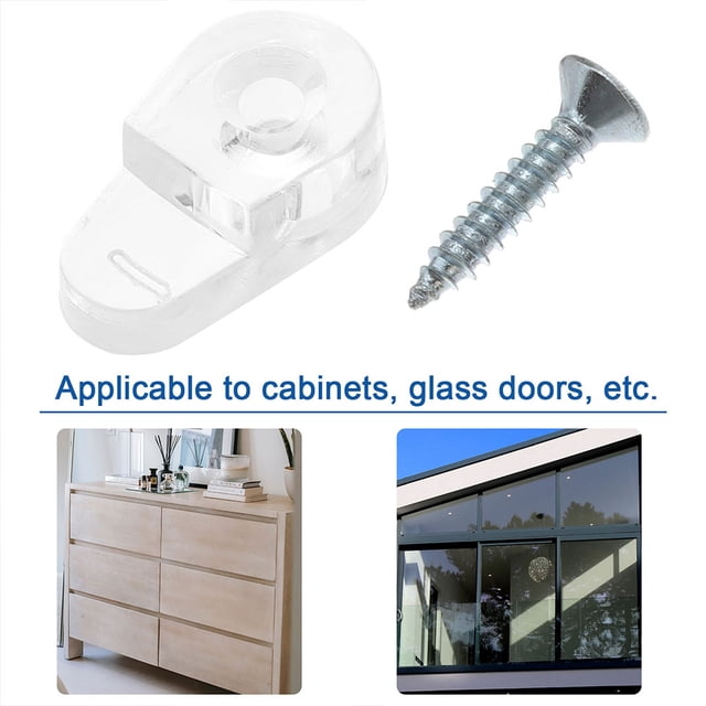 FUTUREORYY 50pcs Bathroom Mirror Clips Holding Glass Classic Appearance Assorted Color for DIY Enthusiasts