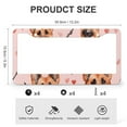 thumbnail image 3 of License Plate Frames Cute German Shepherd Dogs Love Heart Car Accessories 2 PCS Gifts for Dog Lover Quality Aluminum Metal License Plate Cover for US And CA, 3 of 6