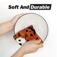 thumbnail image 3 of Sm:)e Orange Pumpkin Spooky Halloween Kitchen Towels Dish Towels Set of 2, 18x26 Inch, Seasonal Holiday Hand Towels for Kitchen and Dining Table, 3 of 6