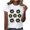 White, variant on Itsame Summer Womens Casual T-Shirt for Women Graphic Short Sleeved Shirt Tops Round Neck T Shirt Green Size S