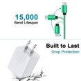 thumbnail image 5 of USB C Wall Charger Fast charging 20W Charger Adapter USB C to USB C Fast Charger Cable, 6ft Compatible with iPhone 15, Sumsung Galaxy, Android, Green, 5 of 7