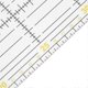 thumbnail image 2 of Règle de quilting multifonction, 2 pièces, outil de mesure pour couture, dessin, artisanat, 2 of 4