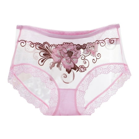 Bigersell Long Underwear Women Clearance Cute Underwear Women Boyshort Thongs Panty Style P-271 Cotton Plus Size Panties G String Thong Briefs Mid Waist Women Cheeky Panties White L