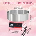 thumbnail image 2 of 1050W Electric Cotton Candy Machine Floss Maker with Stainless Steel Bowl, Sugar Scoop for Family and Various Party (Pink), 2 of 18