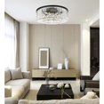 thumbnail image 3 of Urban Classic Sydney 10-Light Metal Royal Cut Flush Mount - Matte Black, 3 of 9